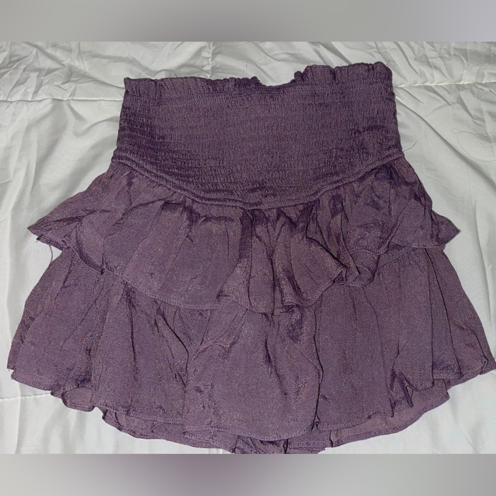 Lavender type of color skirt. Wore a couple times and got to small
